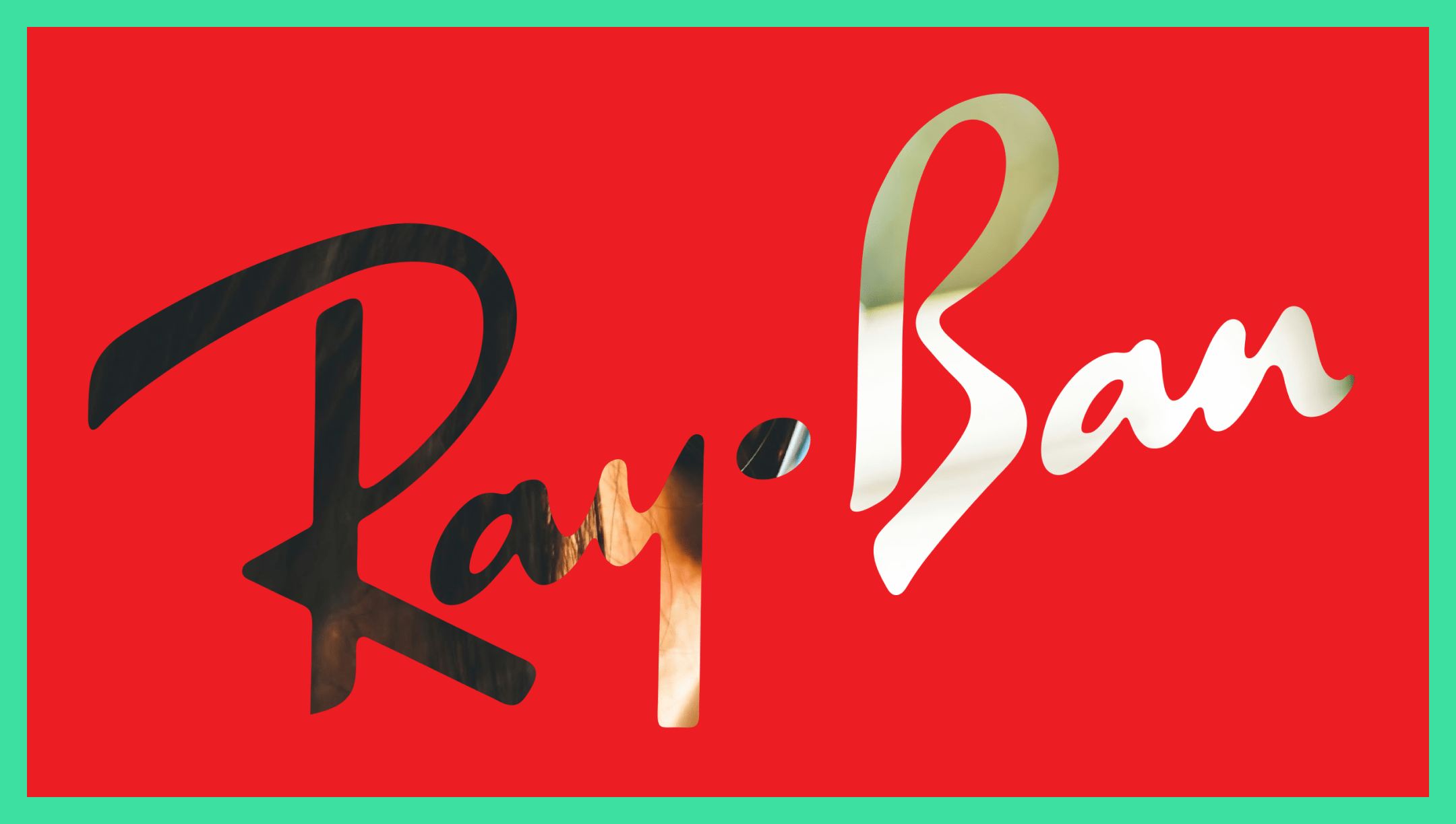 Ray-Ban logo font / handwritten font / cursive font